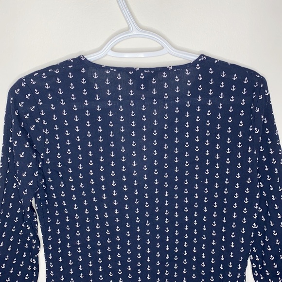 J Crew factory crinkle cotton anchor tunic size XXS - Picture 5 of 10